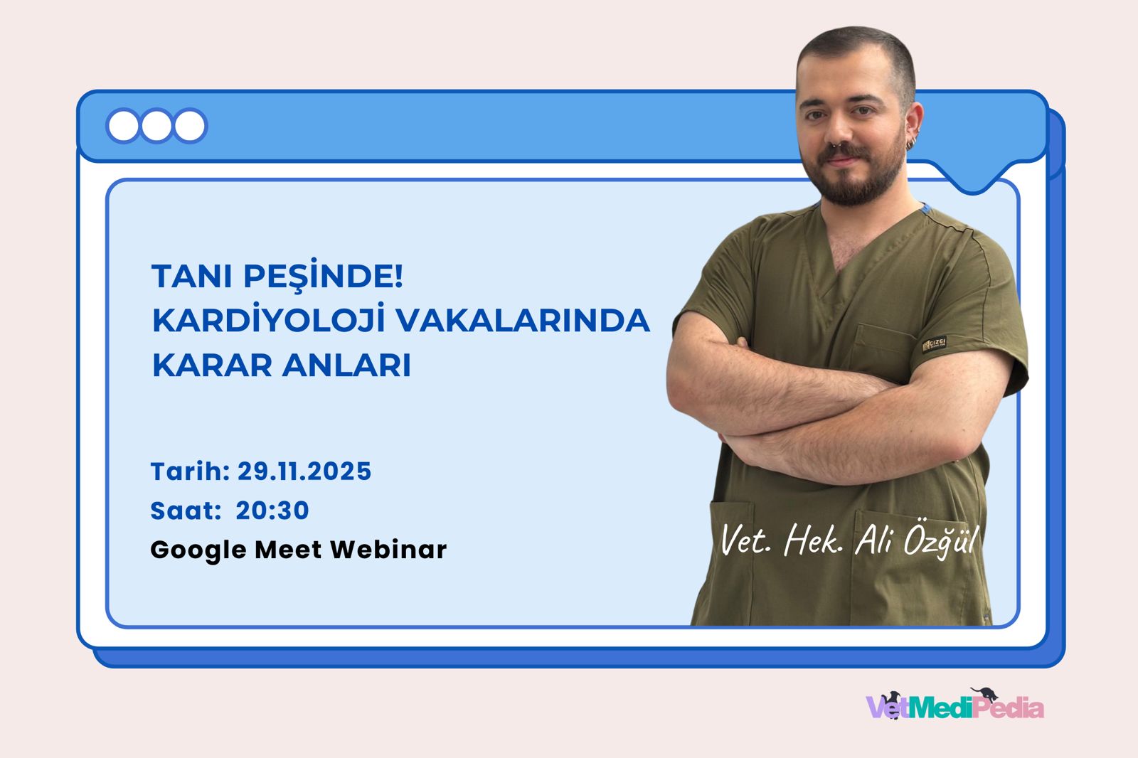 TANI PEŞİNDE! KARDİYOLOJİ VAKALARINDA KARAR ANLARI – CANLI WEBINAR